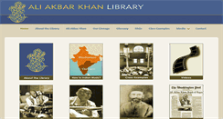 Desktop Screenshot of aliakbarkhanlibrary.com