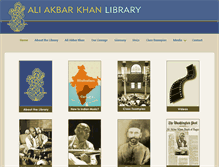 Tablet Screenshot of aliakbarkhanlibrary.com